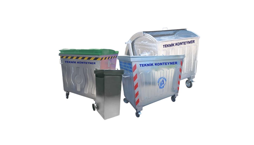 Metal Galvanized Waste Containers