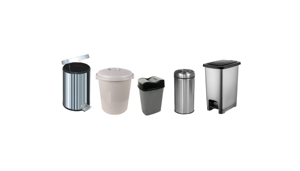 Trash Bins Plastic & Stainless