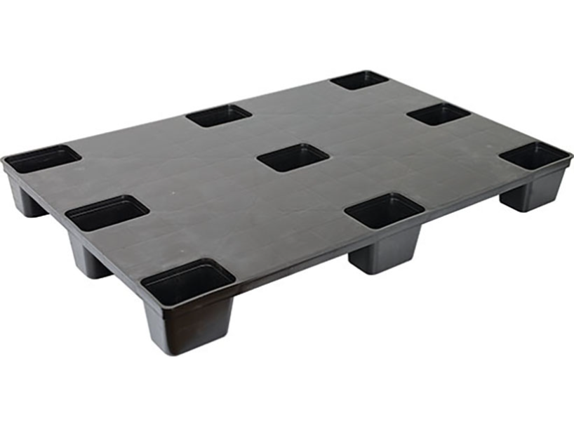 Plastik Palet 100x120 İhracat 9 Ayaklı - İç İçe Geçebilir - Plastik Paletler
