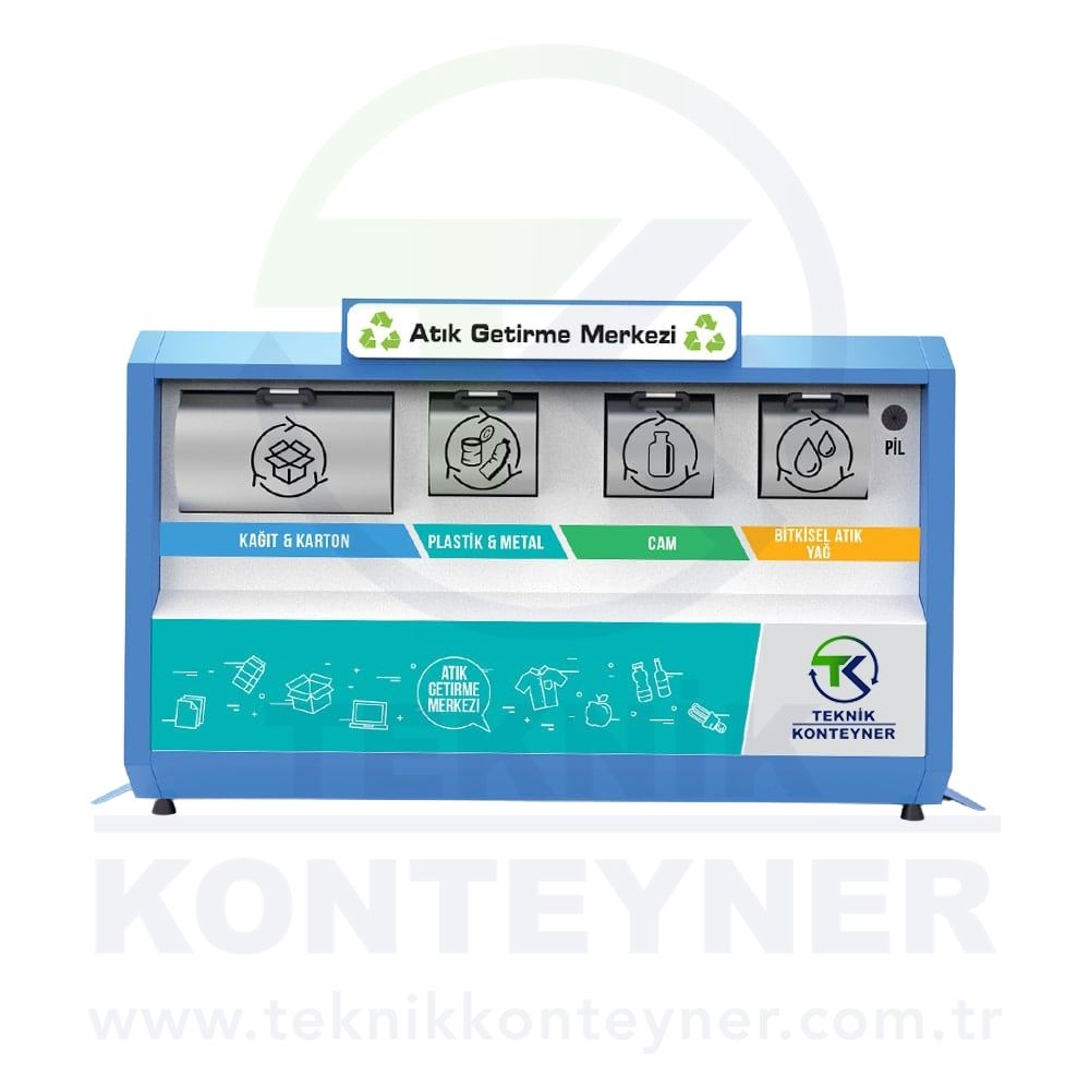 Ecological Island with 4+1 Bins