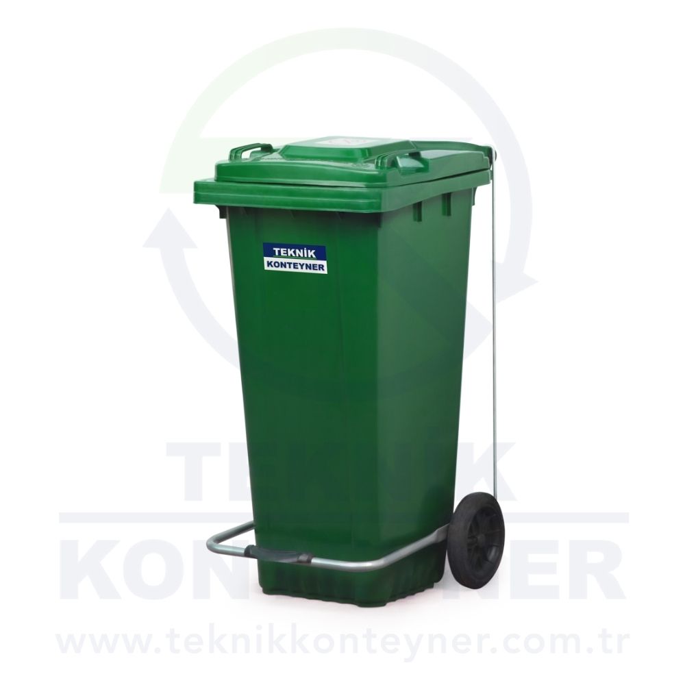 Plastic Waste Bin with Pedal 120 Liter
