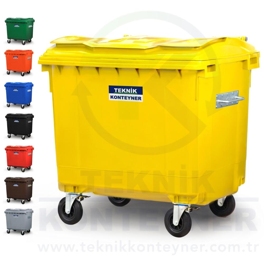 1100 LT Plastik Çöp Konteyneri